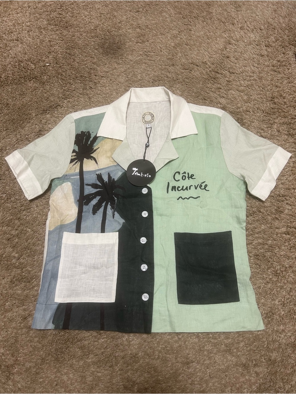 Tombolo Linen Beachy Shirt - Size S - NWT